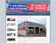 Tablet Screenshot of nationallubeexpress.com